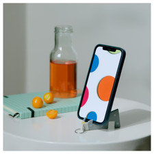 YUPPIENALLE Mobile Phone Holder & Key Ring for iPhone/Samsung Grey