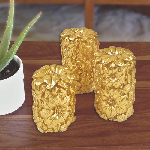 Set floral carved led - of,