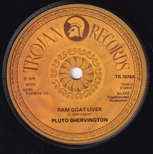 70s Reggae PLUTO SHERVINGTON ram goat liver 1976 UK 7" Vinyl 45 Ex