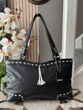 Dents black leather Handbag , Over Shoulder Bag