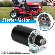 Lawn Mower Starter Motor 16 Teeth 12V For Briggs Stratton 112563 393499 499529 ~