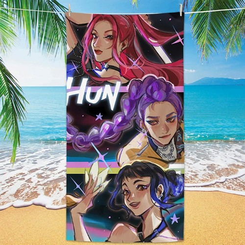 Pop beach towel demon - beach,