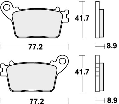 Sbs brake pads rear - brake,