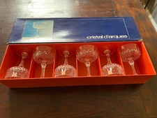 6 x Vintage Cristal d’arques