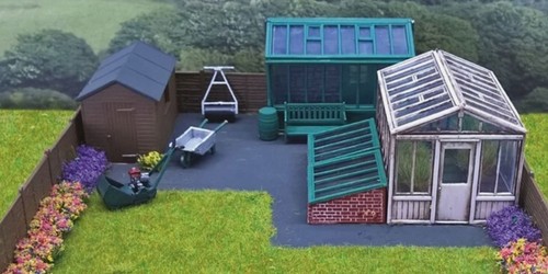 Gauge garden buildings - oo,