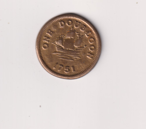 One doubloon 1751 treasure - doubloon,