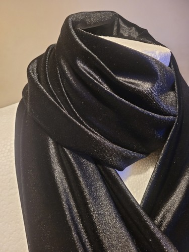 Black velvet infinity scarf - velvet,