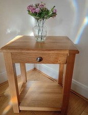 Solid Oak Console / Side Table