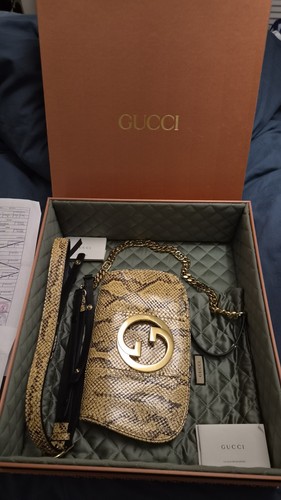 Gucci blondie small python bag - gucci,
