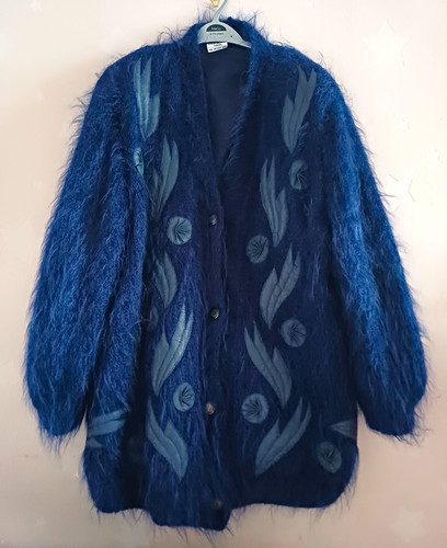 Womens blue mohair wool - womens,