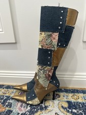 Vintage Y2K Denim Leather