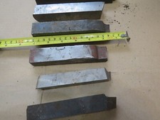 VINTAGE LARGE METAL LATHE TURNING TOOL BITs X 7