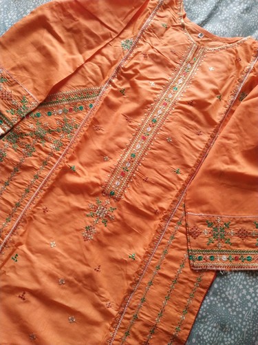 Embroidered stitched salwar - ,