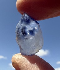 Rare blue dumortierite crystal - blue,