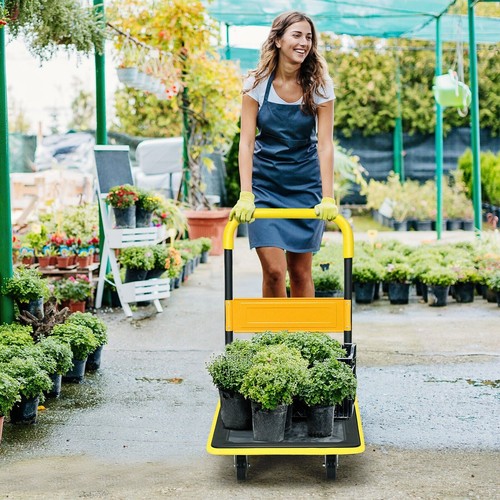 Folding push cart dolly moving - cart,