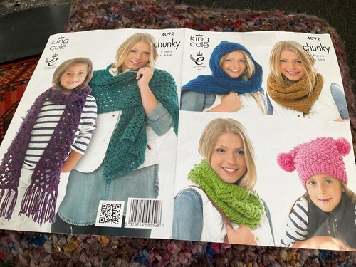 King cole 4092 snoods scarves - 4092,