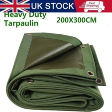 1/2X Heavy-Duty Army Canvas Tarp Tarpaulin Sun Blocked Roofing Sheets Dustproof