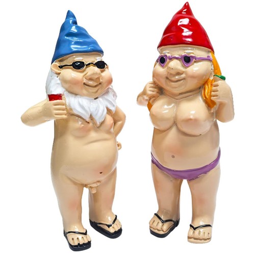 Naked gnomes garden mesn gift - naked,