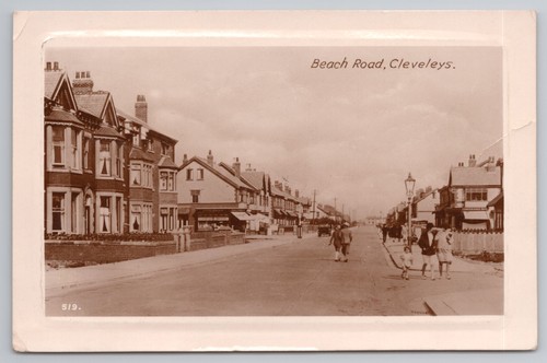 Beach road cleveleys - beach,