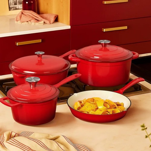 Enameled cast iron - enameled, cookware/7