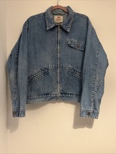 VTG 1990s Levi’s White Tab Men’s Zip Up Denim Jacket Size Medium