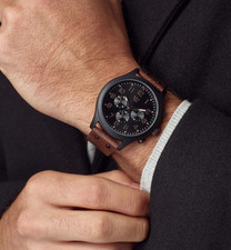 Next Brown Strap Chunky Watch