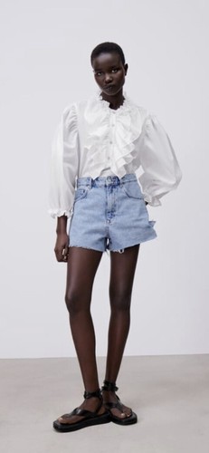 Zara frilly blouse - frilly, with