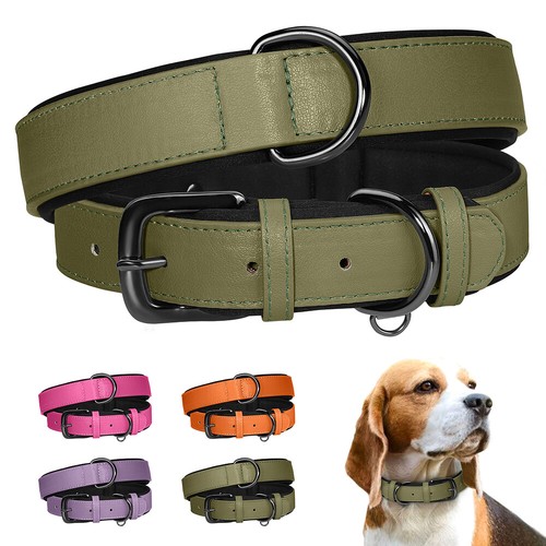 Leather dog collar - leather,