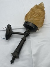 Vintage bronze wall sconce - vintage,