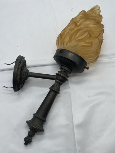 Vintage bronze wall sconce - vintage,