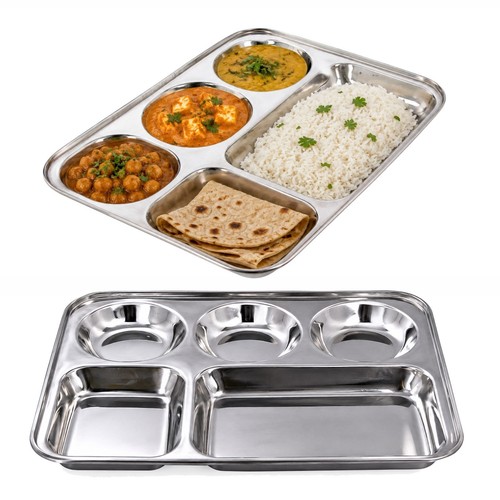 Stainless steel thali - thali, 5