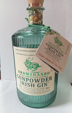 Drumshanbo Gunpowder Irish Gin 70cl Green Empty Bottle