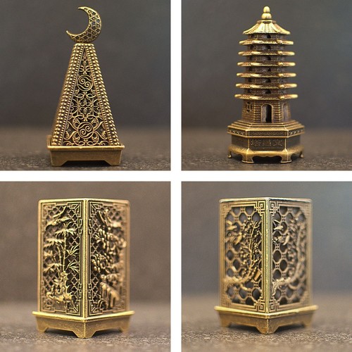 Bronze rectangle incense - bronze,