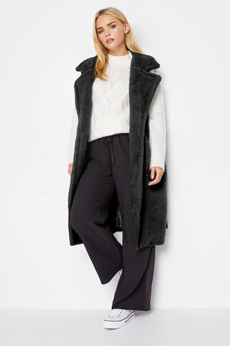 Pixiegirl teddy longline gilet - longline,