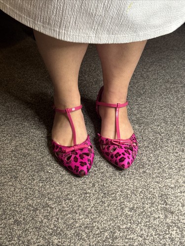 Bar kitten heel pink animal - pink,