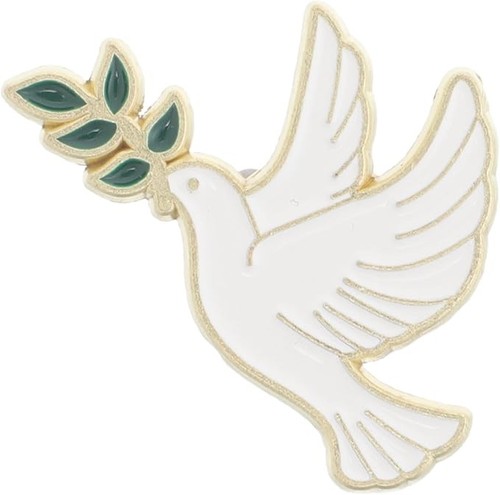 Peace dove brooch pin - peace,