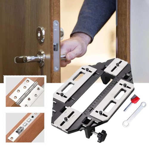 Door hinge jig lock - door, guide