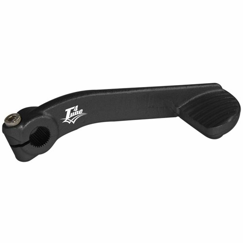 Steel black kick start lever - black,