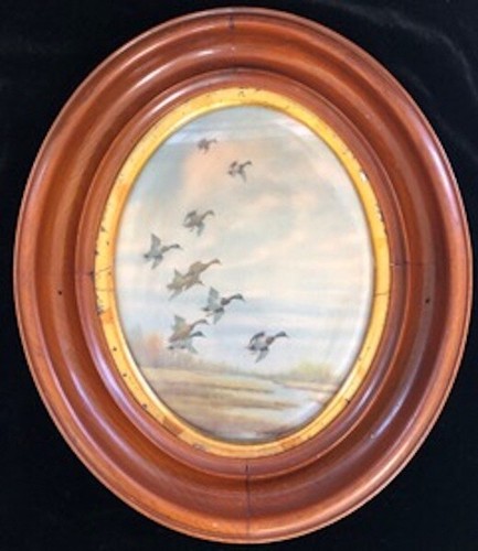 Vintage 1940 oval wooden - vintage, 1940's