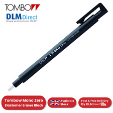 Tombow Mono Zero Elastomer Eraser 2.3mm Round Tip - Black Precision Erasing