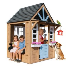Wooden Kids Outdoor Playhouse