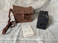 Kodak Brownie Junior No. 2 Antique Edwardian Camera in Original Bag
