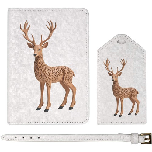 Carved stag passport - passport, travel