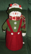 Large Free Standing Snowman Xmas Decoration
