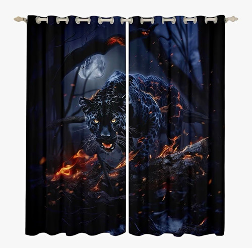 Blackout curtains leopard - blackout,