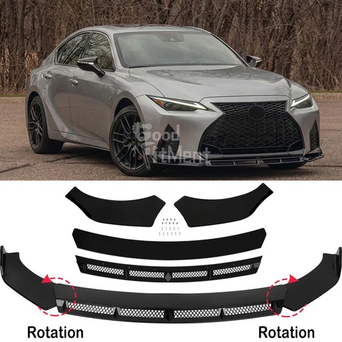 Glossy black front bumper - front,