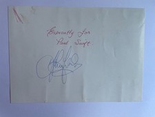 John Lowe - World Champion - Darts - Original Hand Signed Autograph