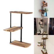 Rustic Wood Corner Shelf Home