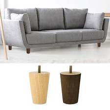 4Pcs Wood Furniture Legs Replacement Feet for Sofa Couch Armchair Mid-Century