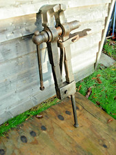  Blacksmiths Large leg vice with 6" wide jaws in good used condition. very heavy